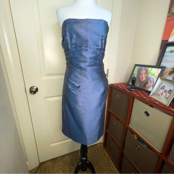 Marisa Baratelli 100% Thai Silk Strapless Dress and Cropped Jacket - Picture 5 of 17